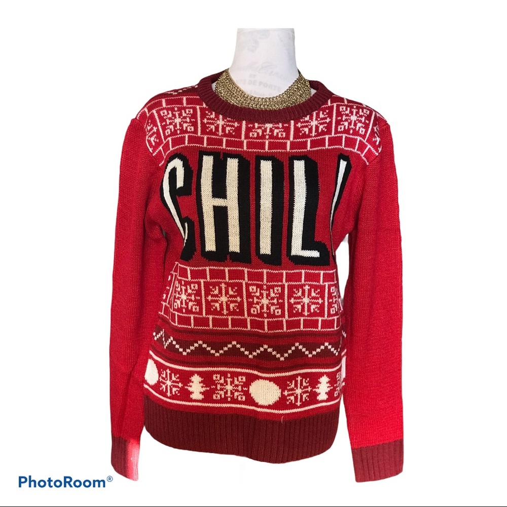 American Stitch Chill Graphic Pullover Sweater